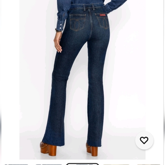 Johnny Was Rue De La Flare Blue Jeans - Picture 2 of 10